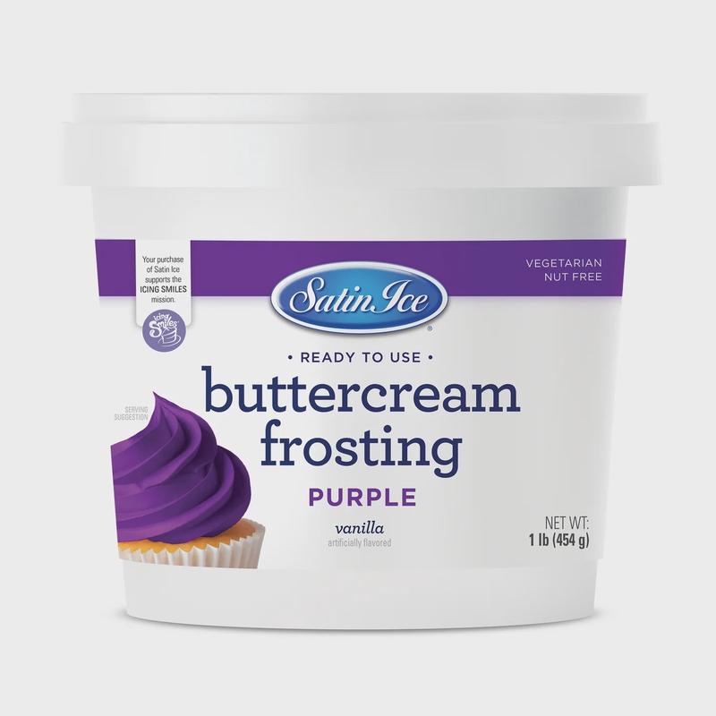 Purple Vanilla Buttercream Frosting | 1 lb Pail