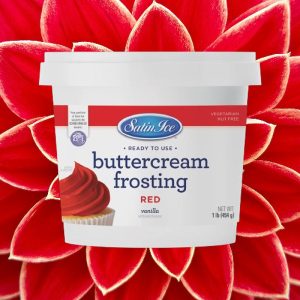 Red Vanilla Buttercream Frosting | 1 lb Pail