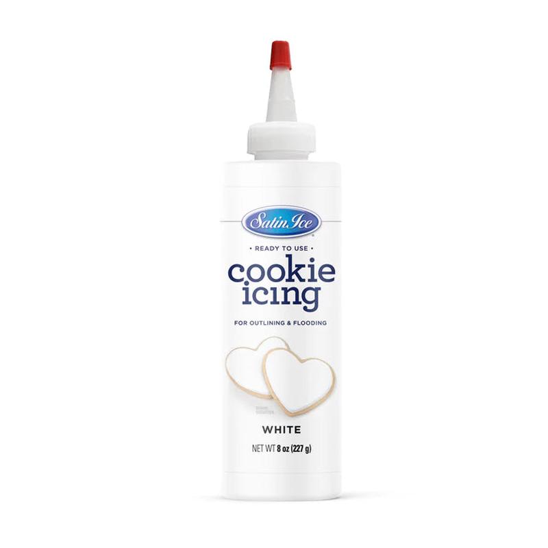Satin Ice White Cookie Icing | 8oz Bottle