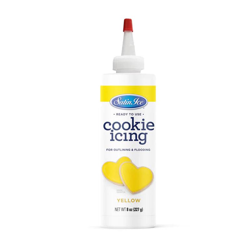 Satin Ice Yellow Cookie Icing | 8oz Bottle