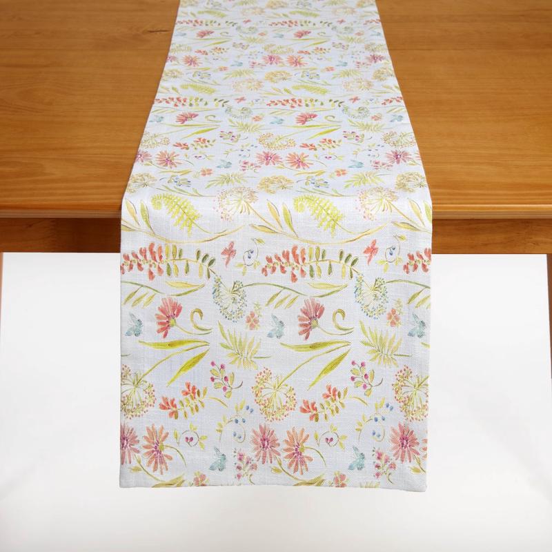 Blue Secret Garden Table Runner