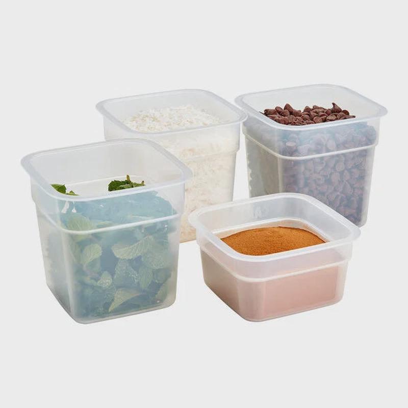 CamSquares FreshPro 16-Piece Translucent Square Polypropylene Food Storage Container and Lid Set