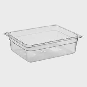 Camwear 1/2 Size Clear Polycarbonate Food Pan | 4" Deep