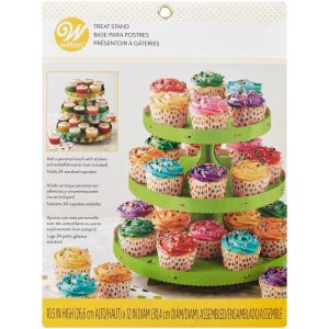 Green 3-Tier Ready-to-Build Treat Stand, 10.5-Inch