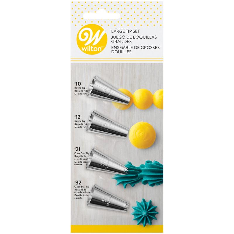 Large Decorating Tip Set, 4-Piece