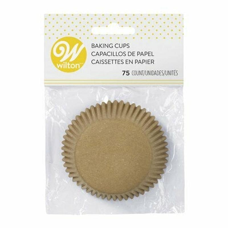 Standard Kraft Baking Cups, Pack of 75