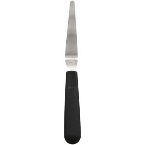 Tapered Icing Spatula with Black Plastic Handle, 9-Inch