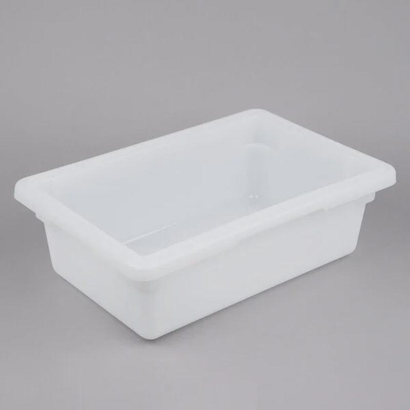 White Poly Food Storage Box, 18" x 12" x 6"
