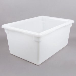 White Poly Food Storage Box | 26" x 18" x 12"