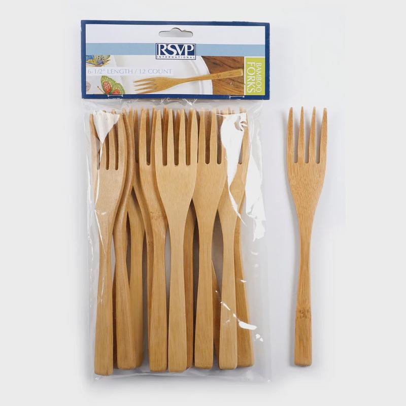 Bamboo Fork Set, 12pcs