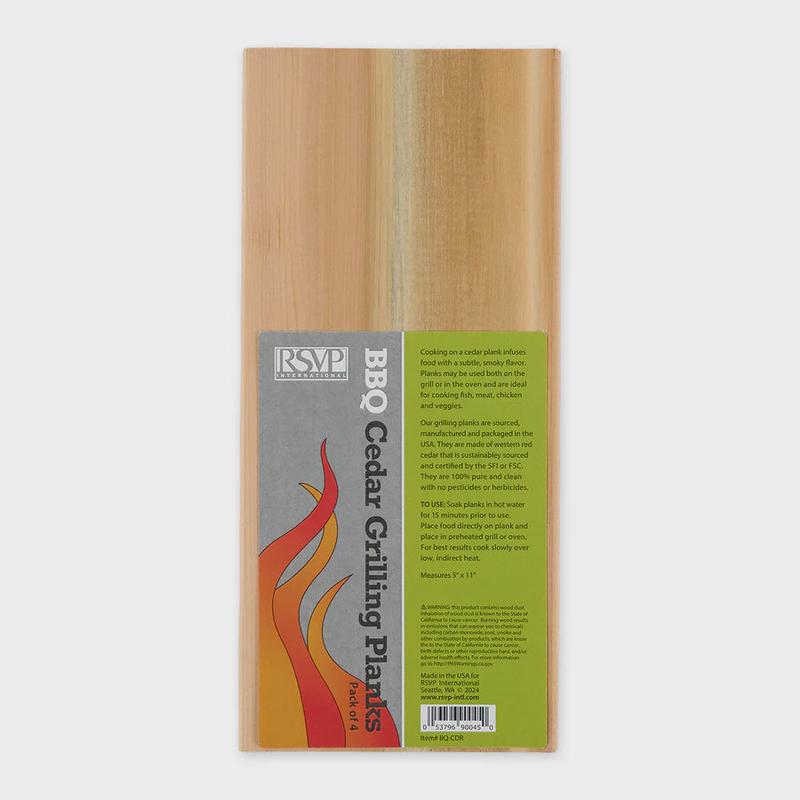Cedar Grilling Planks Pack of 4