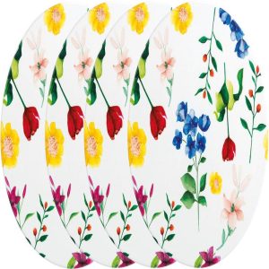 Ceramic Contessa Floral Coasters, Set of 4