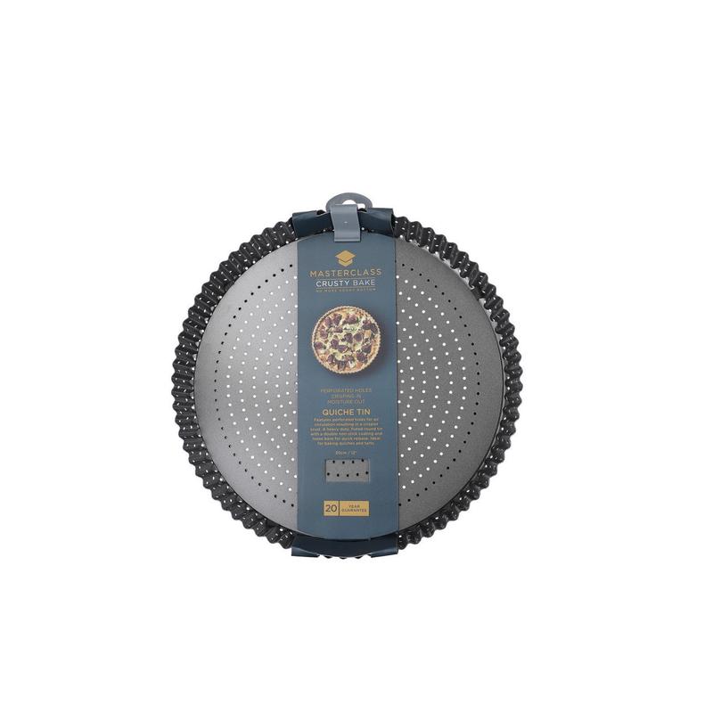 Crusty Bake Non-stick Fluted Round Quiche Tin, 30cm