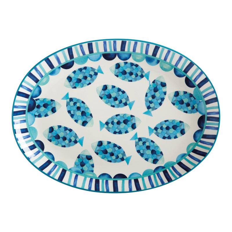 Reef Oval Fish Platter, 40cm