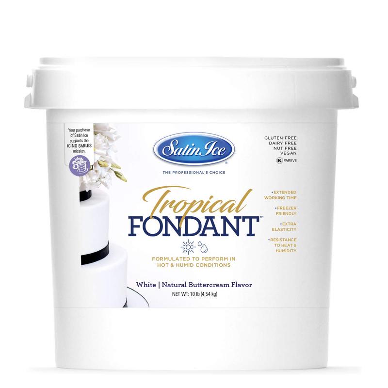 Satin Ice Tropical Fondant | White