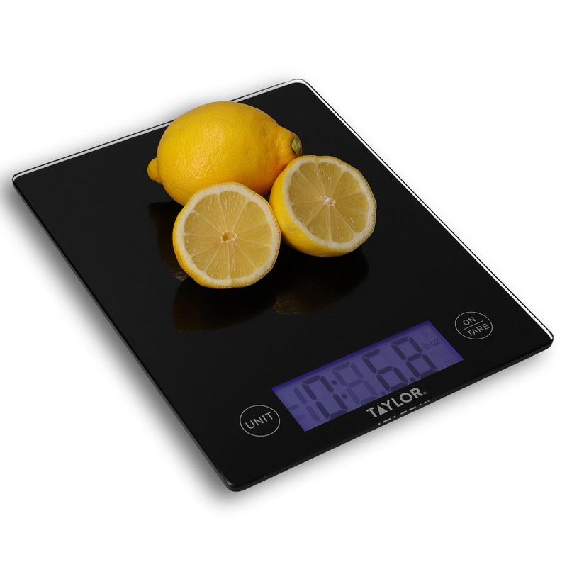 Dual Glass Kitchen Scale, 5kg/5000ml, Black