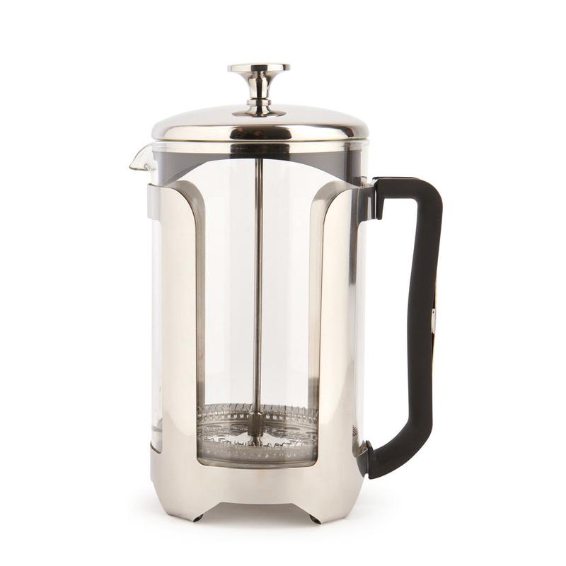 La Cafetire Roma Latte Cafetiere, 12-Cup, Stainless Steel