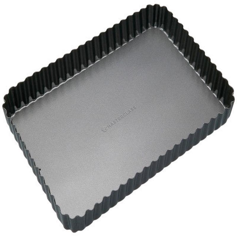 Non-Stick Loose Base Fluted Rectangular Flan / Quiche