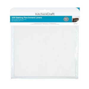 Square Siliconised Parchment Paper, 20cm