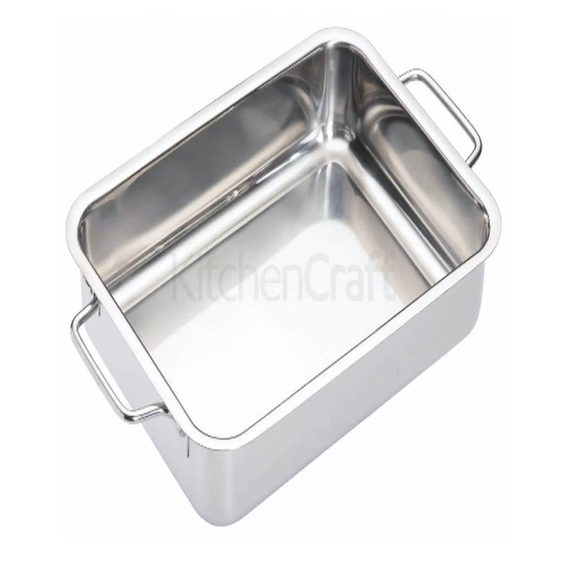 Stainless Steel Heavy Duty Roasting Pans, Various Sizes