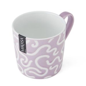 Textured Purple Swirl Mug, 360ML