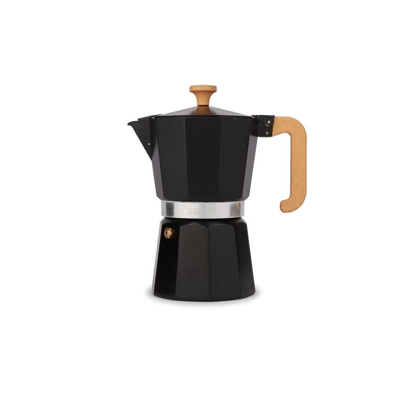 Venice Aluminium Espresso Maker, 6-Cup, Black
