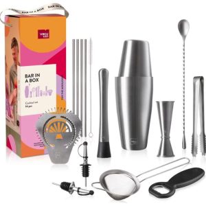 Bar in a Box Mixologist Set, 14-pieces