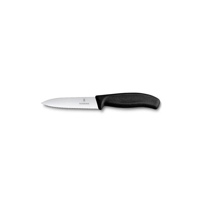 Black Serrated Swiss Classic Paring Knife