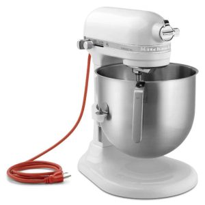Commercial Series 8 Quart Bowl Lift Stand Mixer, White