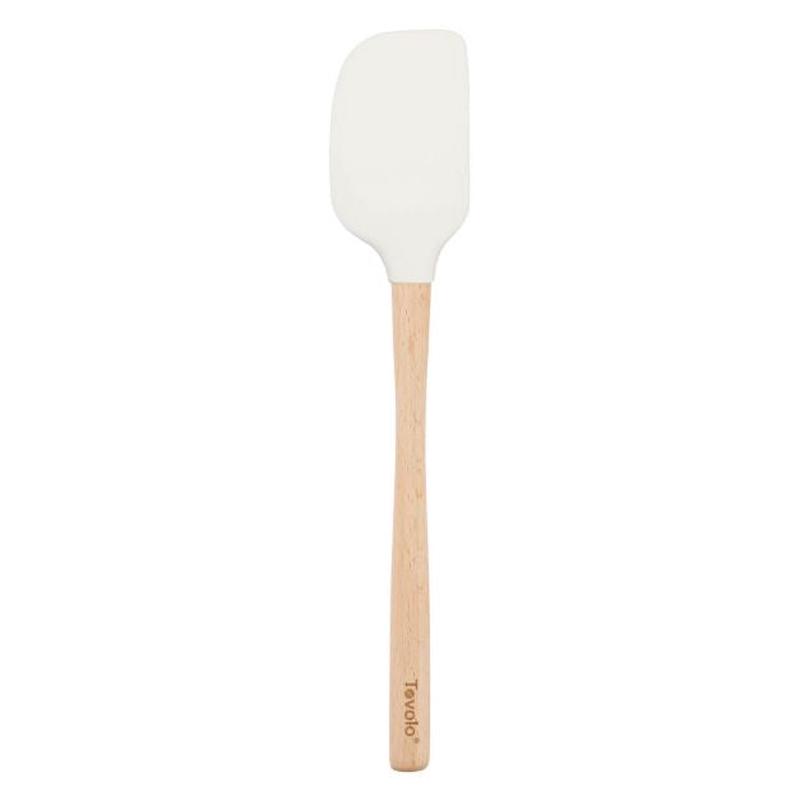 Flex-Core Wood Handled Spatula, White