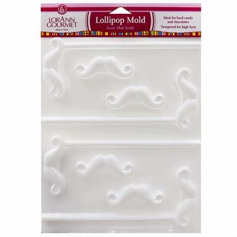 Mustache Lollipop Sheet Mold