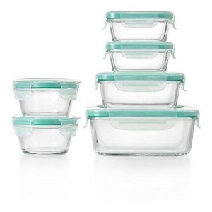 OXO Good Grips 12 Piece Smart Seal Glass Container Set