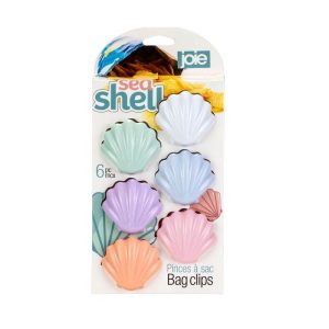 Seashell Bag Clips, Set of 6