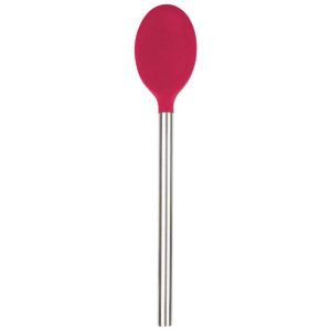 Stainless Steel Handled Mixing Spoon, Viva Magenta