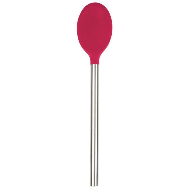 Stainless Steel Handled Mixing Spoon, Viva Magenta