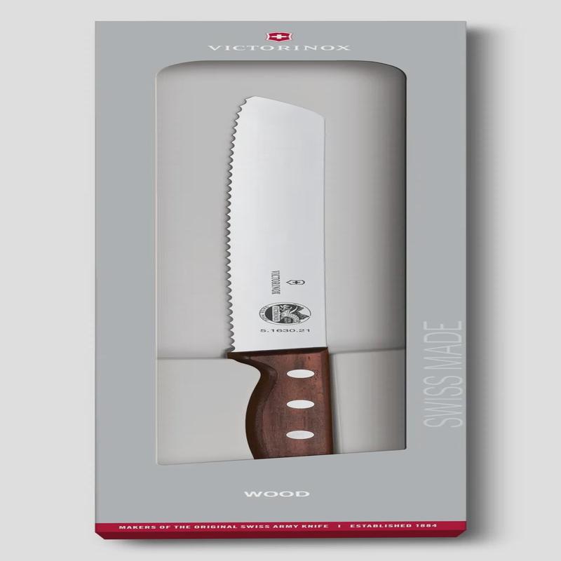 Wooden Handled Bread Knife, 33cm