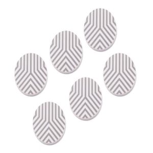 Absorbent Ceramic Stone Coasters, Set of 6, 4"