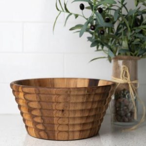 Acacia Beehive Salad Bowl