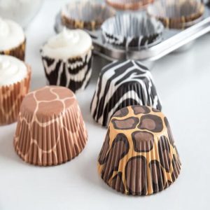 Animal Prints Baking Cups, 75 Count
