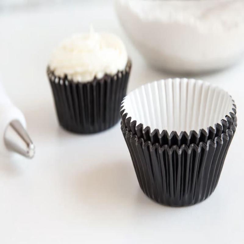 Black Foil Bake Cups, 32-Count