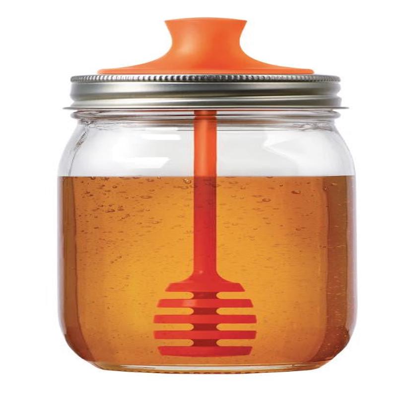 Honey Dipper Mason Jar Lid