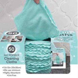 Microfiber Cloths, Pack of 50