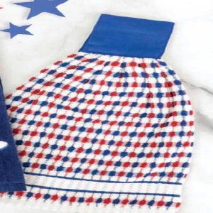 Popcorn Terry Tie Towel, Americana