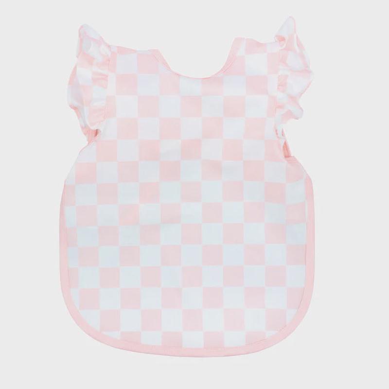 Pretty Pink Checkerboard Flutter Bapron