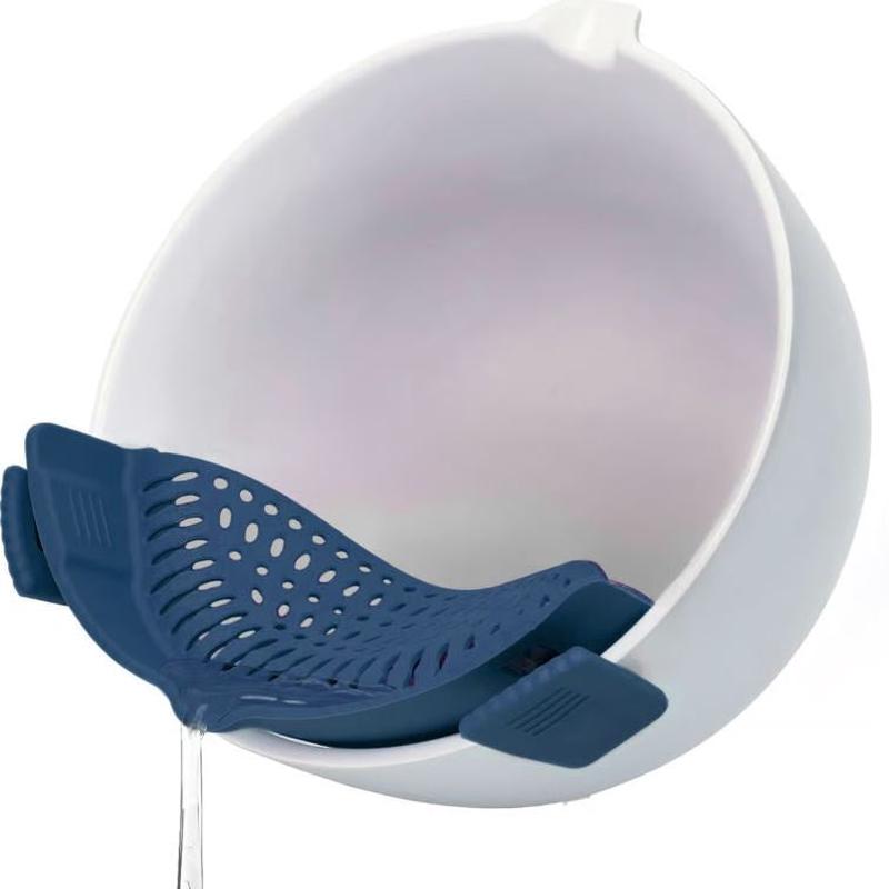 Silicone Pot Strainer, Navy