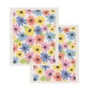Swedish Dishcloths, Summer Daisy, Pack of 2