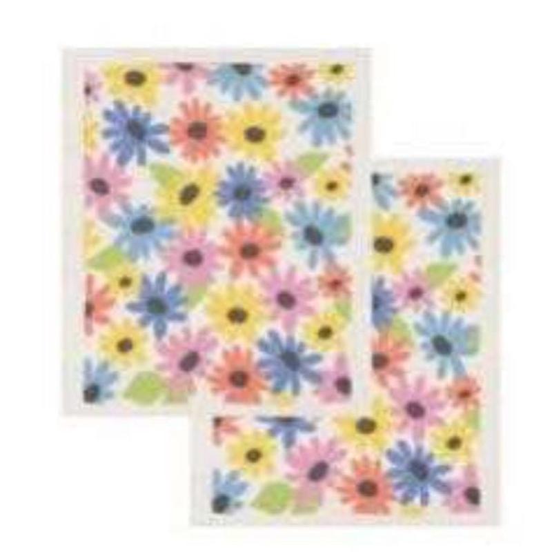 Swedish Dishcloths, Summer Daisy, Pack of 2