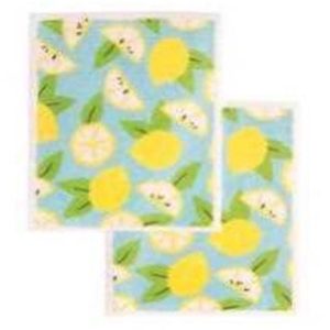 Swedish Dishcloths, Summer Lemons, Pack of 2