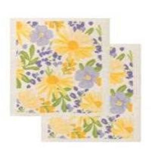 Swedish Dishcloths, Watercolor Blooms, Pack of 2