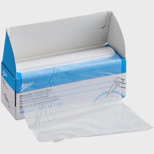 18" High-Grip Clear Disposable Pastry Bags (Roll of 100)